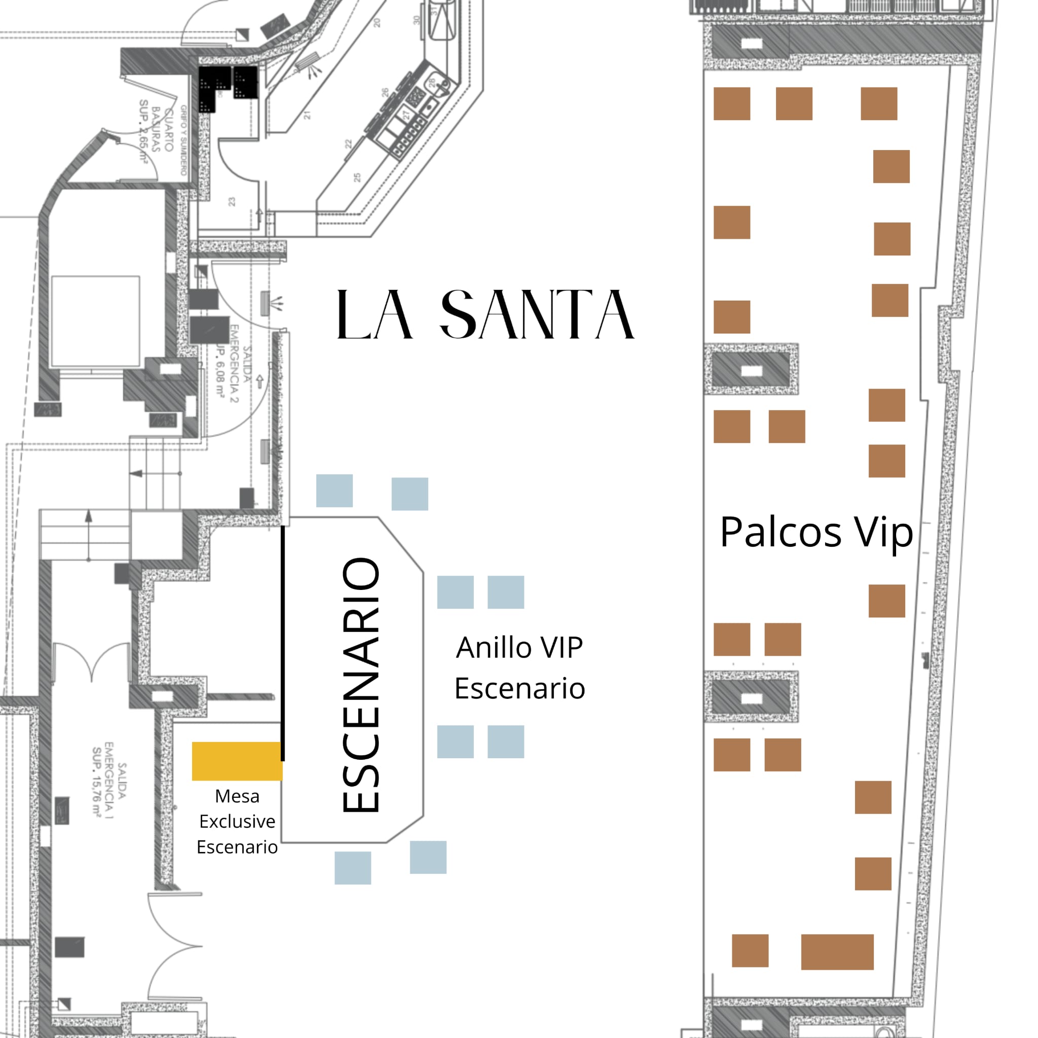 Mapa de mesas