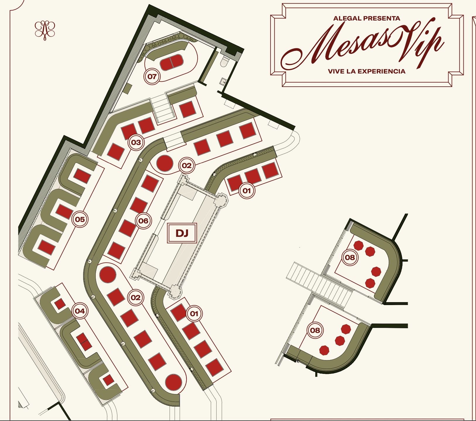 Mapa de mesas