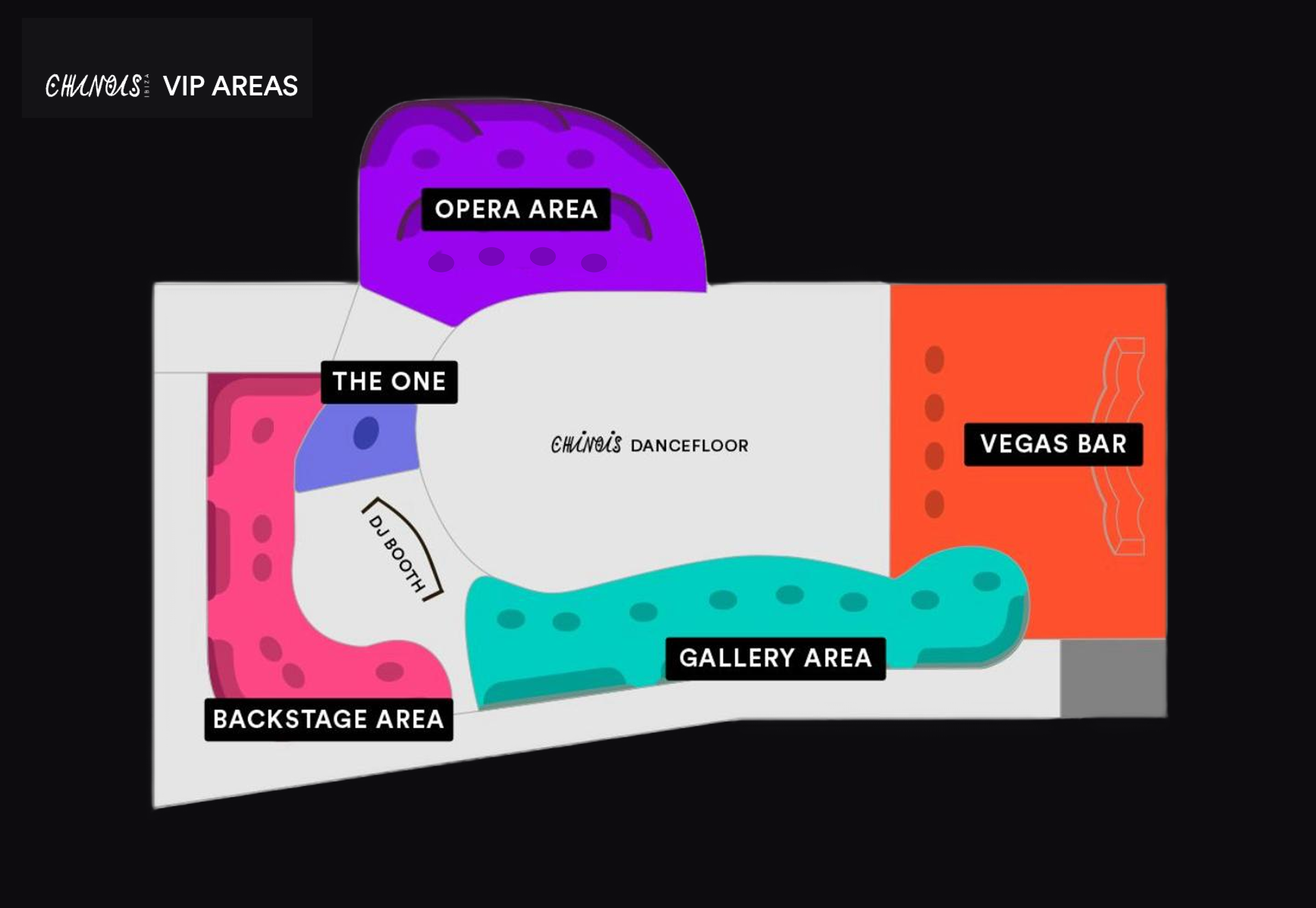 Chinois venue layout