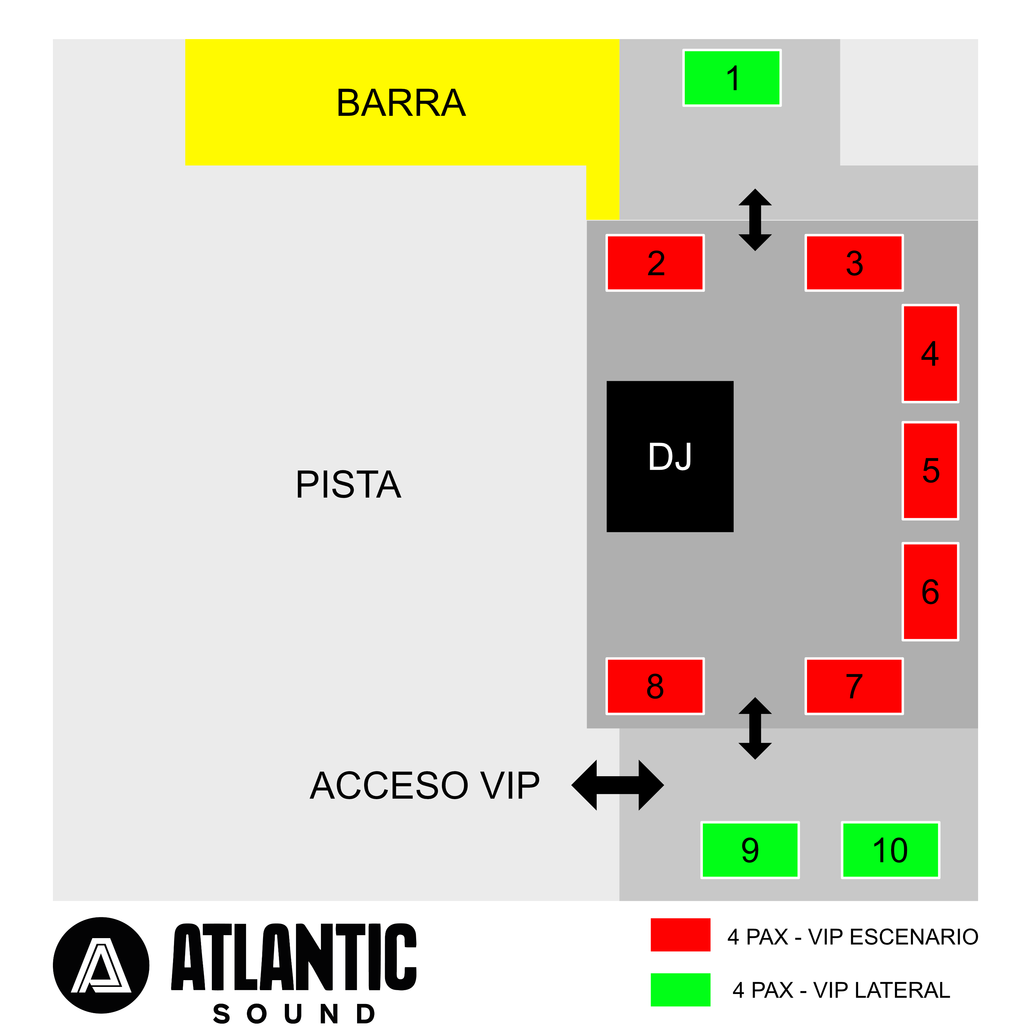 Mapa de mesas