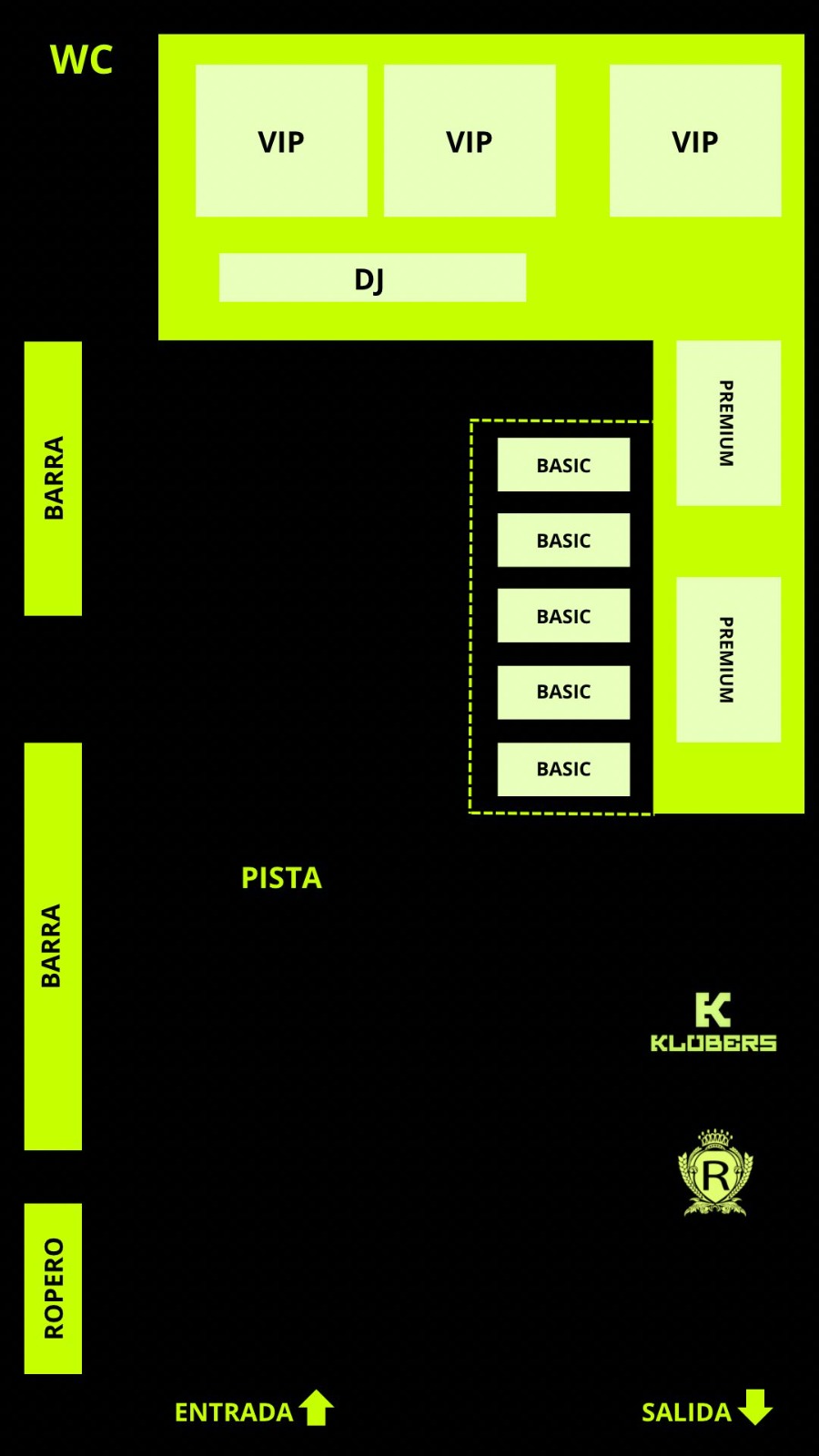 Mapa de mesas