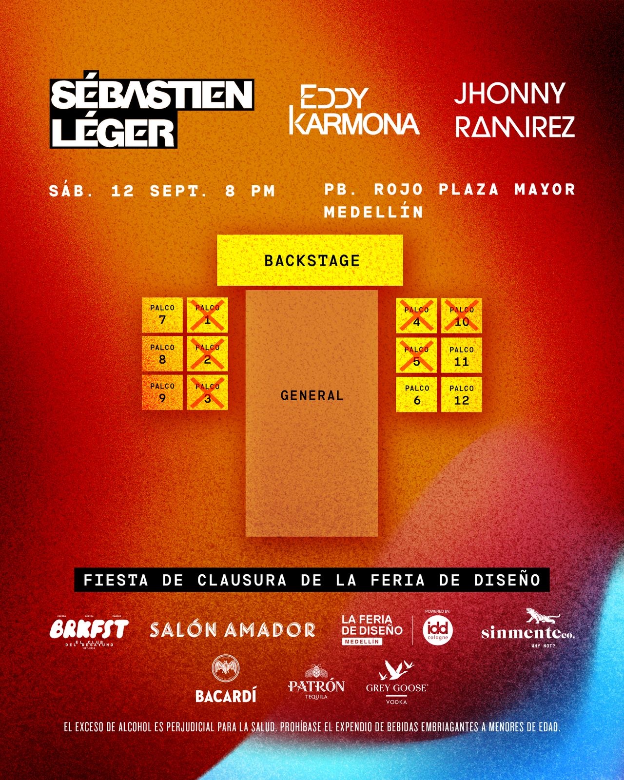 Mapa de mesas