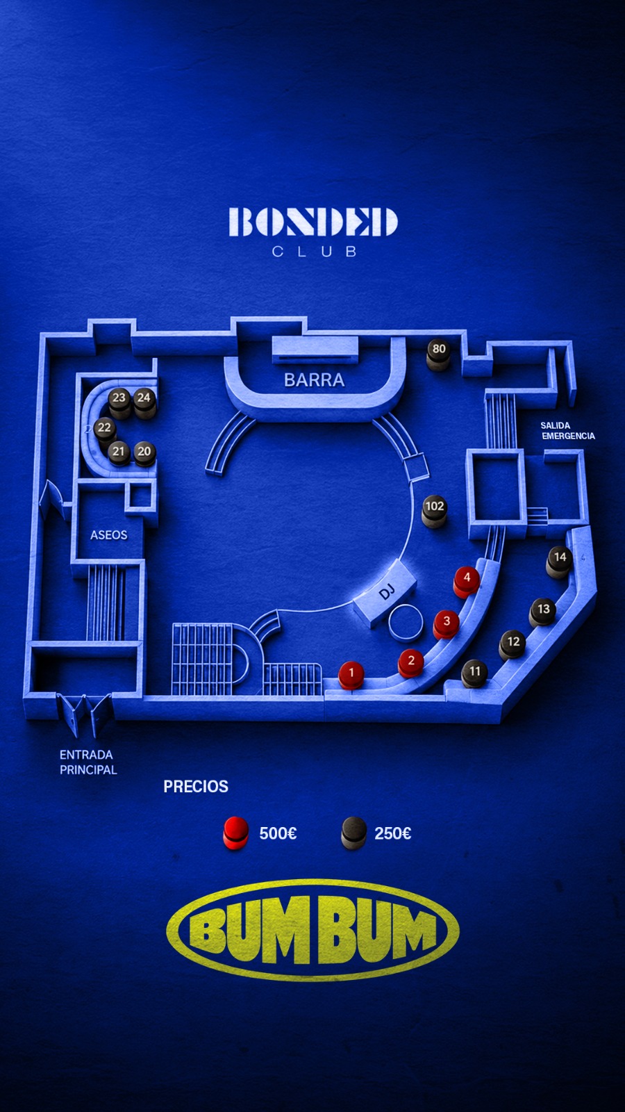 Mapa de mesas